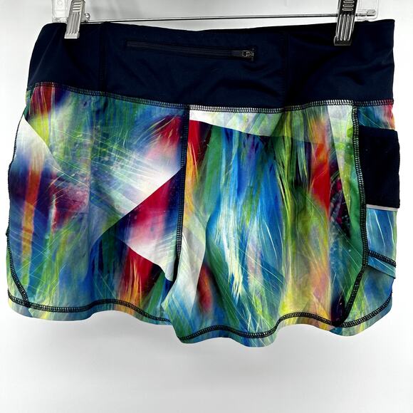 Athleta Tropea Ready Set Active Short Mid Rise Athletic Pull On Multicolor M - Picture 6 of 6